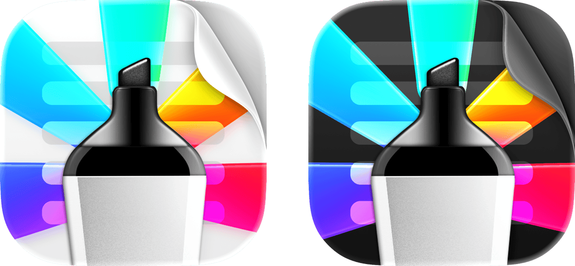 The new light and dark app icon using Liquid Glass design language.