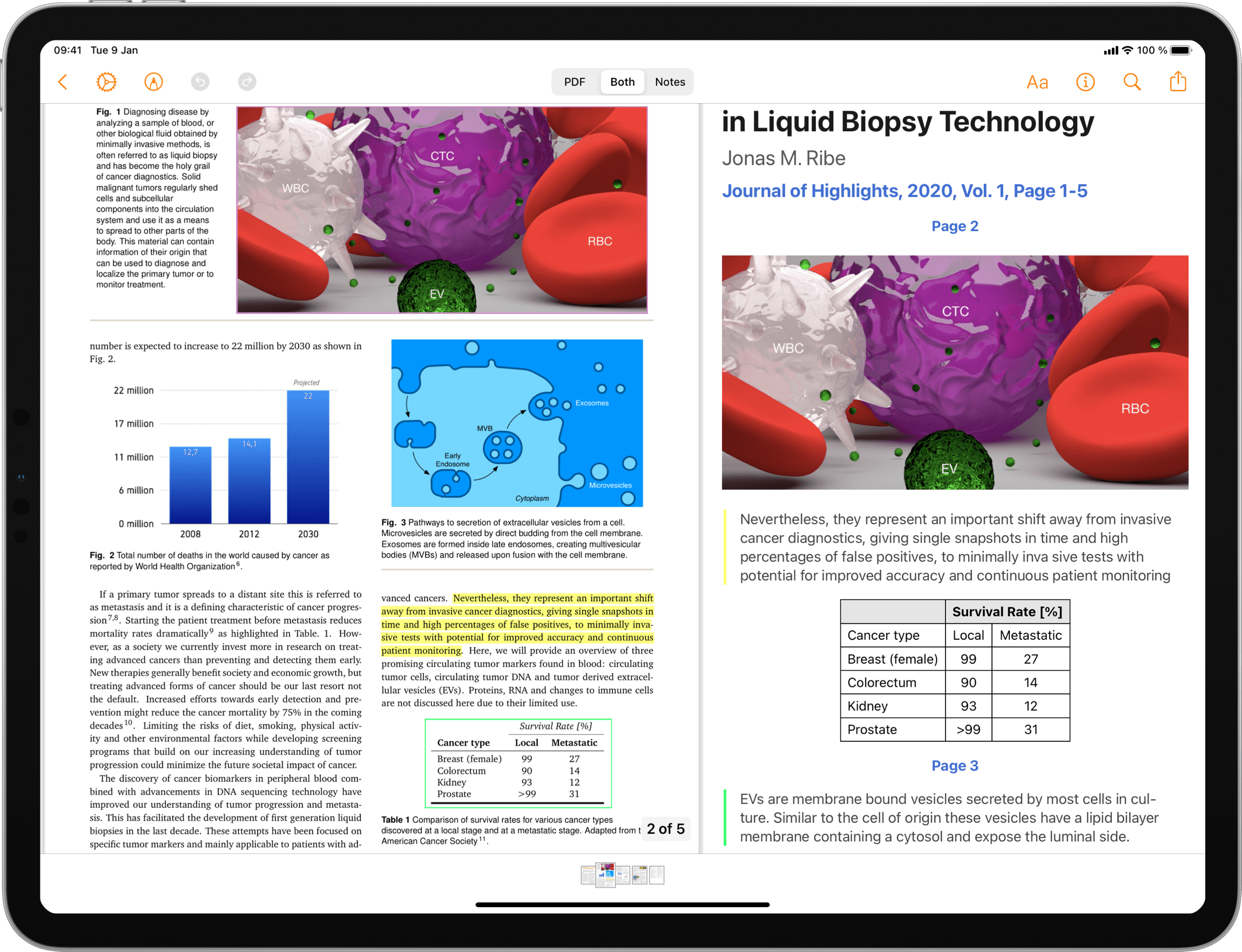 writing on pdf on ipad