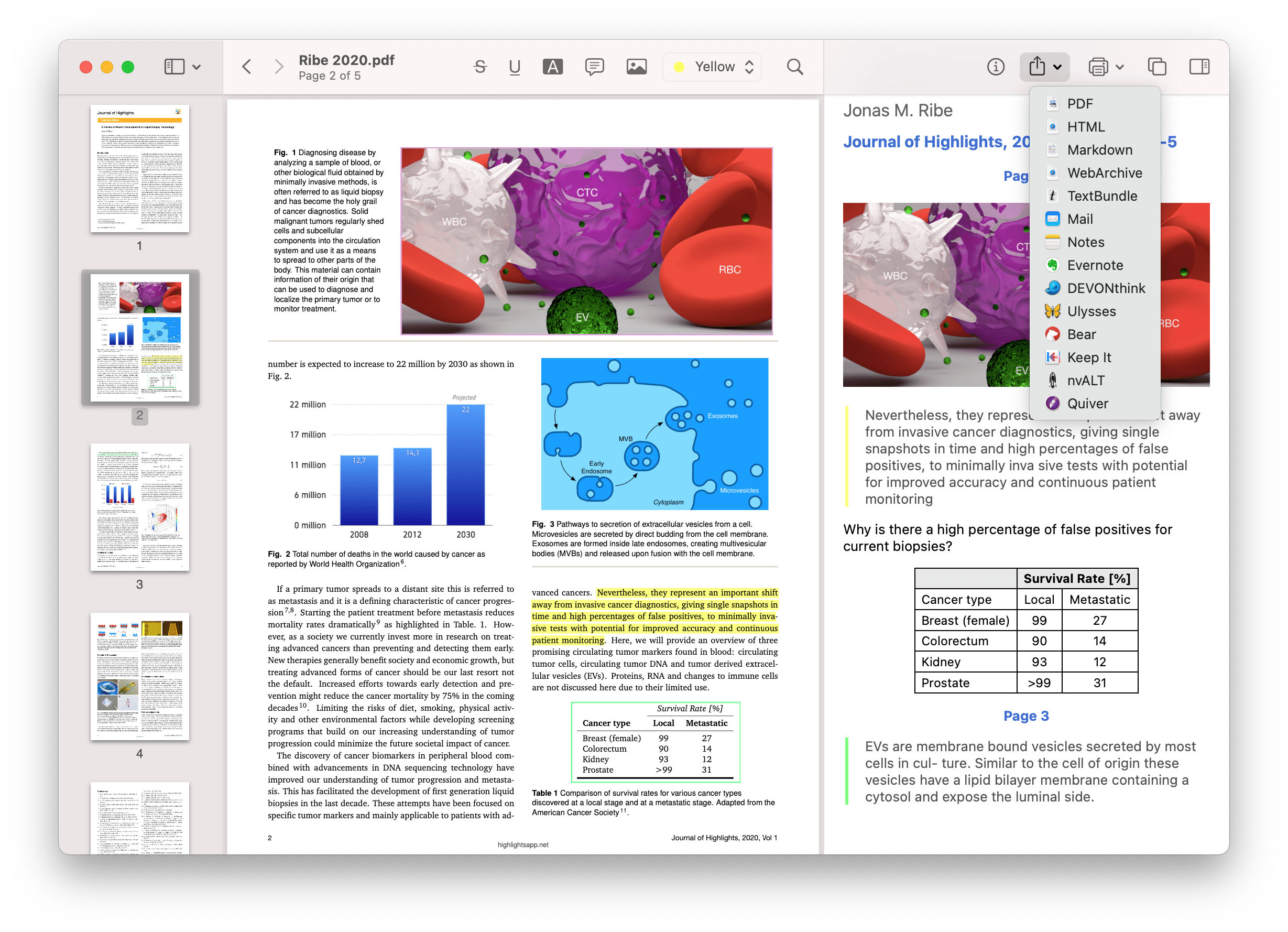 pdf file opens without menu bar on mac